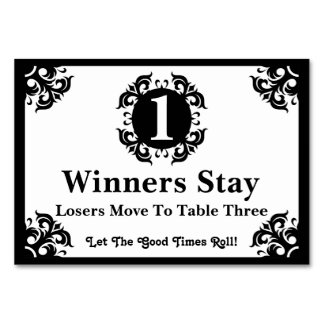 Bunco Table Cards &amp; Place Cards | Zazzle