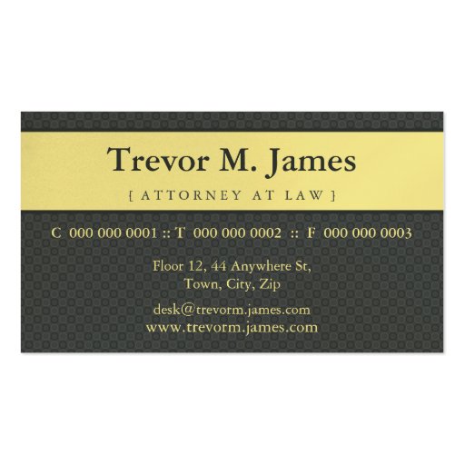 CLASSY BUSINESS CARD :: stately 1L (front side)