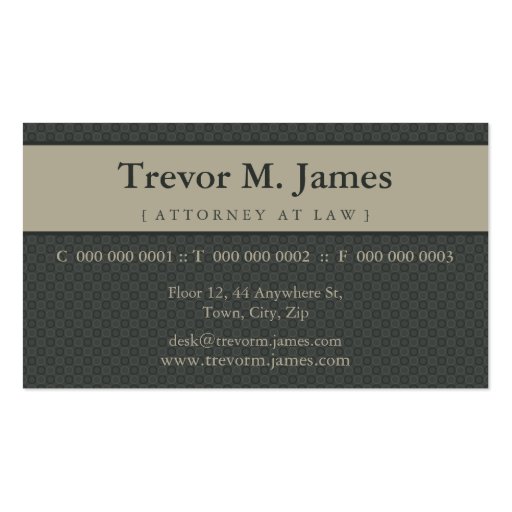 CLASSY BUSINESS CARD :: stately 4L (front side)