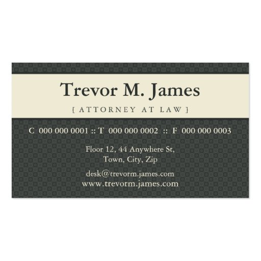 CLASSY BUSINESS CARD :: stately 8L (front side)