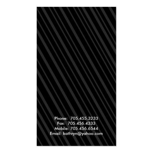 Classy Business Cards (back side)