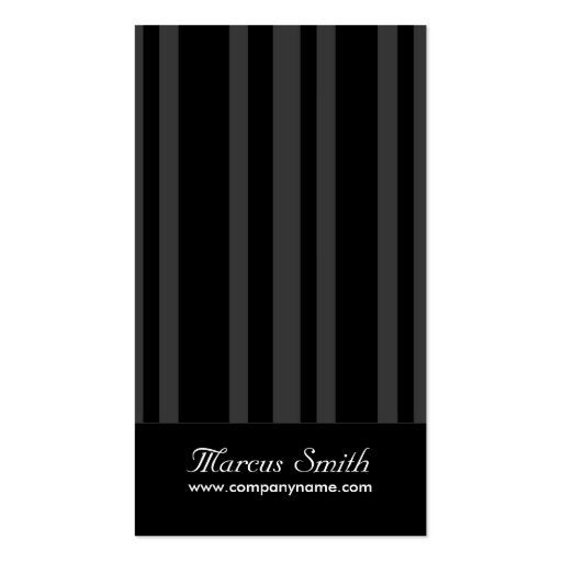 Classy Business Cards - Vertical Stripe Design