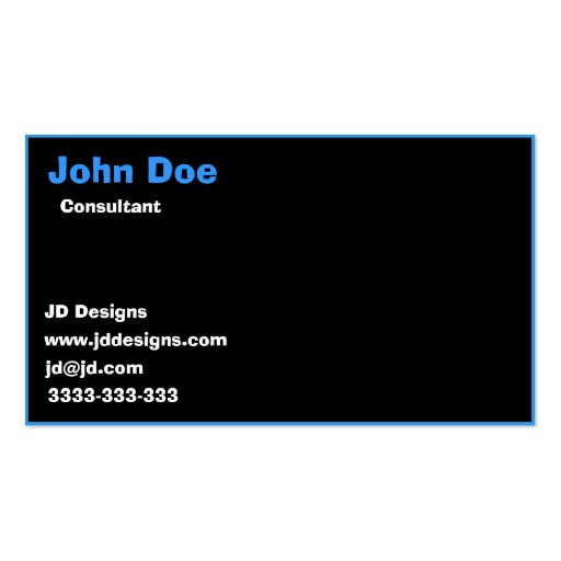 Classy businesscards business card (back side)