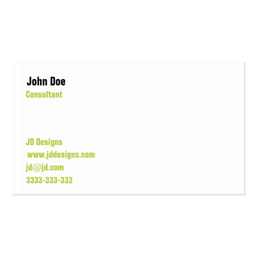 Classy businesscards business card templates (back side)
