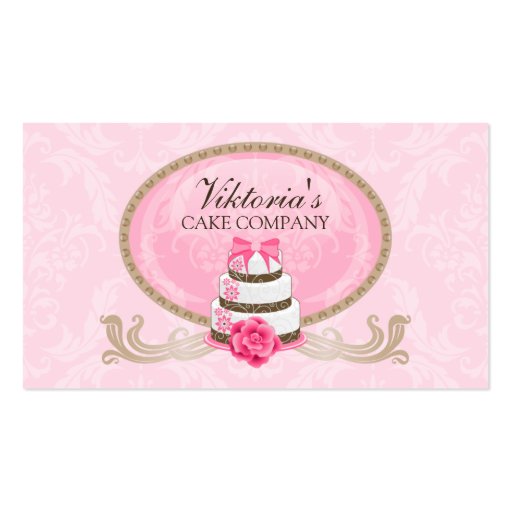 Classy Cake Bakery Business Cards (front side)
