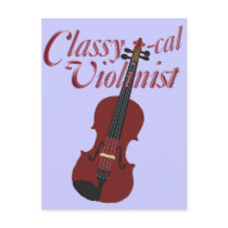 Classy-cal Violinist postcards
