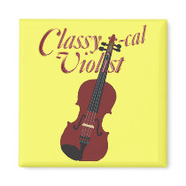 Classy-cal Violist Refrigerator Magnet