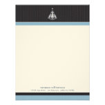 Classy Chandelier Custom Flat Note Cards (powder) Custom Invitation