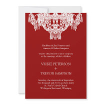 Classy Chandelier Wedding Invitations