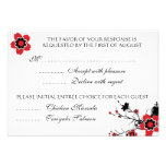 Classy Cherry Blossom Sakura Response RSVP Card Invitations