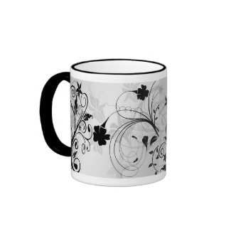 Classy & Chic Modern Flower Detail Mug/Cup mug