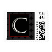 Classy Chic Monogram Postage - Letter C postage by aslentz Classy Chic Monogram Postage - Letter C postage