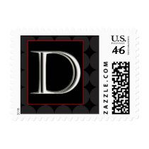 Classy Chic Monogram Postage - Letter D postage by aslentz Classy Chic Monogram Postage - Letter D postage