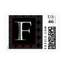 Classy Chic Monogram Postage - Letter F postage by aslentz Classy Chic Monogram Postage - Letter F postage