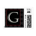 Classy Chic Monogram Postage - Letter G postage by aslentz Classy Chic Monogram Postage - Letter G postage