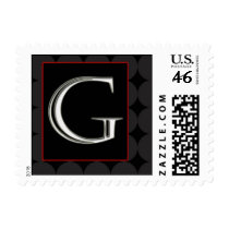Classy Chic Monogram Postage - Letter G postage by aslentz Classy Chic Monogram Postage - Letter G postage