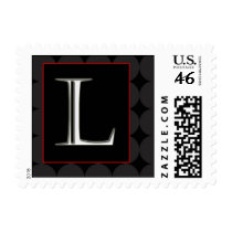 Classy Chic Monogram Postage - Letter L postage