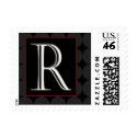 Classy Chic Monogram Postage - Letter R postage by aslentz Classy Chic Monogram Postage - Letter R postage