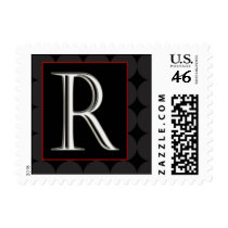 Classy Chic Monogram Postage - Letter R postage by aslentz Classy Chic Monogram Postage - Letter R postage