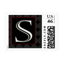 Classy Chic Monogram Postage - Letter S postage by aslentz Classy Chic Monogram Postage - Letter S postage