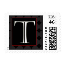 Classy Chic Monogram Postage - Letter T postage by aslentz Classy Chic Monogram Postage - Letter T postage