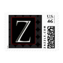 Classy Chic Monogram Postage - Letter Z postage