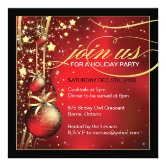Classy Christmas Party Invitation