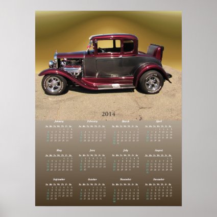 Classy Classic calendar ~ print