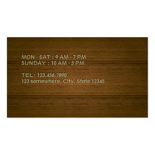 Classy Coffee Beans Coffee Business Loyalty Card Business Card Template (back side)