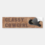 Classy CowGirl BUMPER STICKER