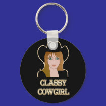 Classy CowGirl KeyChain
