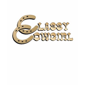 Classy Cowgirl Ladies Customizable T-Shirt shirt