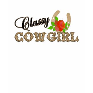 Classy CowGirl Ladies Fitted T-SHIRT shirt