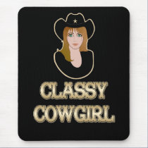 Classy CowGirl Mousepad by RealPotential Classy CowGirl Mousepad