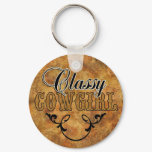 Classy Cowgirl Western Keychain