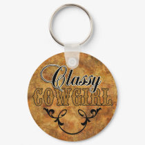 Classy Cowgirl Western Keychain by RanchLady Classy Cowgirl Western Keychain