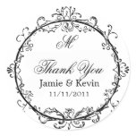 Classy Customizable Monogrammed Stickers