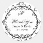 Classy Customizable Monogrammed Stickers