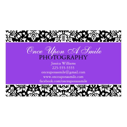 Classy Damask Business Card Template