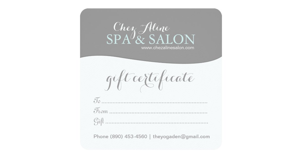 Classy Damask Gift Certificates Card Zazzle