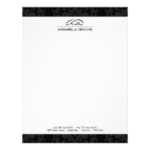 Classy Damask  Letterhead