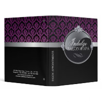 Classy Damask Salon Appointment Binder