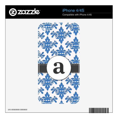 Classy Damask Iphone 4 Decal