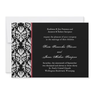 Classy Damask Wedding Invitation zazzle_invitation