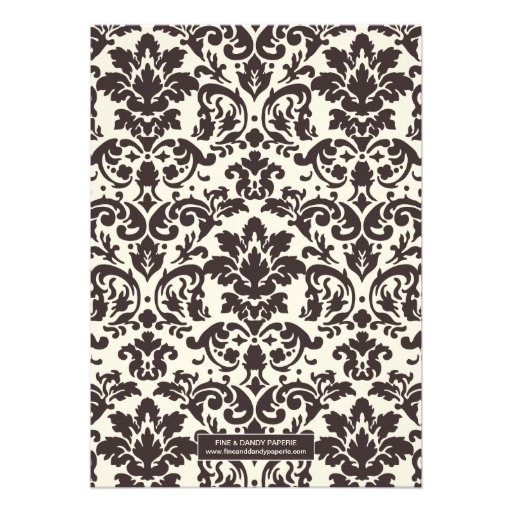 CLASSY DAMASK | WEDDING INVITATION