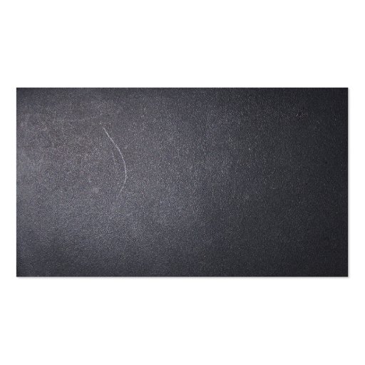 Classy Dark Gray Leather Texture Business Card (back side)