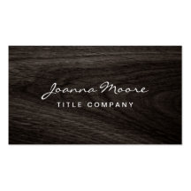 Classy dark oak wood grain professional profile business card templates