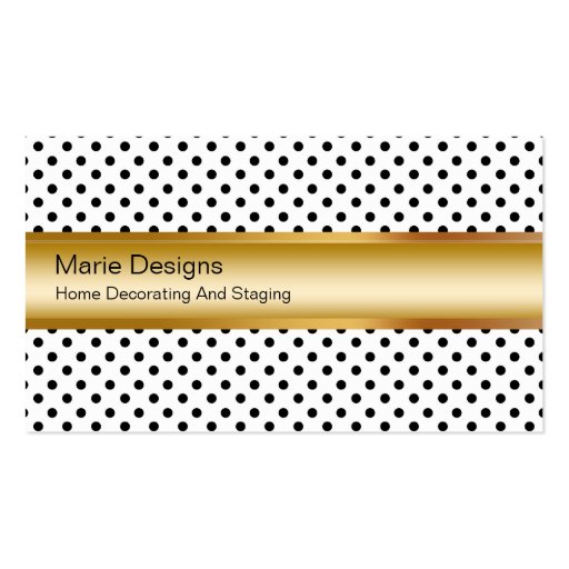 Classy Decorating Business Cards (front side)