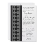 Classy Diamond & Heart Wedding Invitation