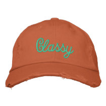 Classy Distressed Basebal Cap embroidered hats by audrart Classy Distressed Basebal Cap embroidered hats